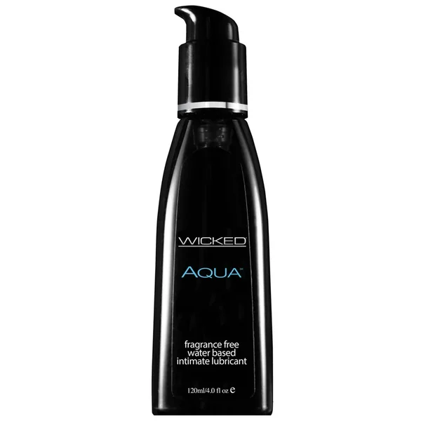 Wicked Sensual Care Aqua Waterbased Lubricant – 4 oz Fragrance Free