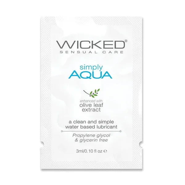 Wicked Sensual Care Simply Aqua Water Based Lubricant – .1 oz
