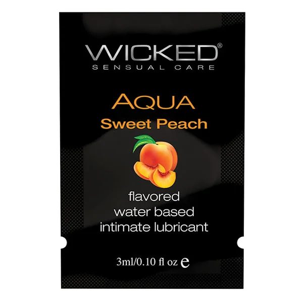 Wicked Sensual Care Waterbased Lubricant - .1 Oz Sweet Peach