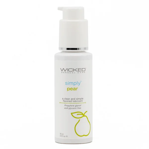 Wicked Simply Aqua Flavoured Water-Based Lubricant - Pear