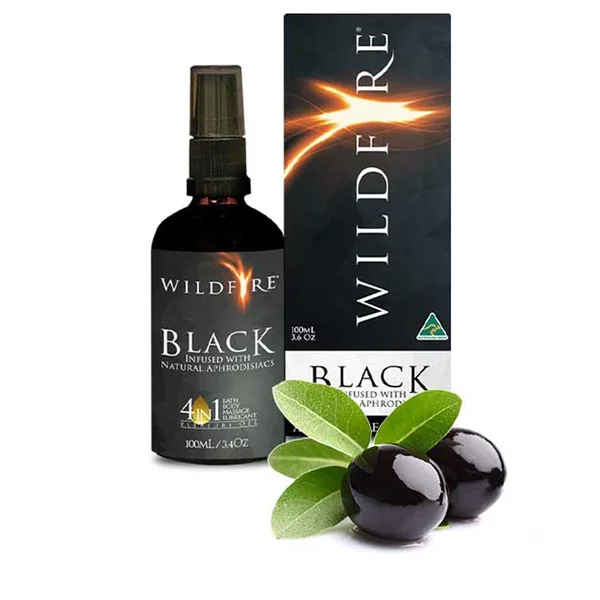 Wildfire 4-In-1 All Over Pleasure Oil - Black