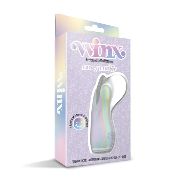 WINX Fancy Flutter Squishy Silicone Vibrator – Multi-Color