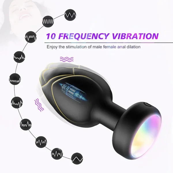 Wireless Remote-Controlled Anal Plug – 10-Speed Vibrating Prostate Massager