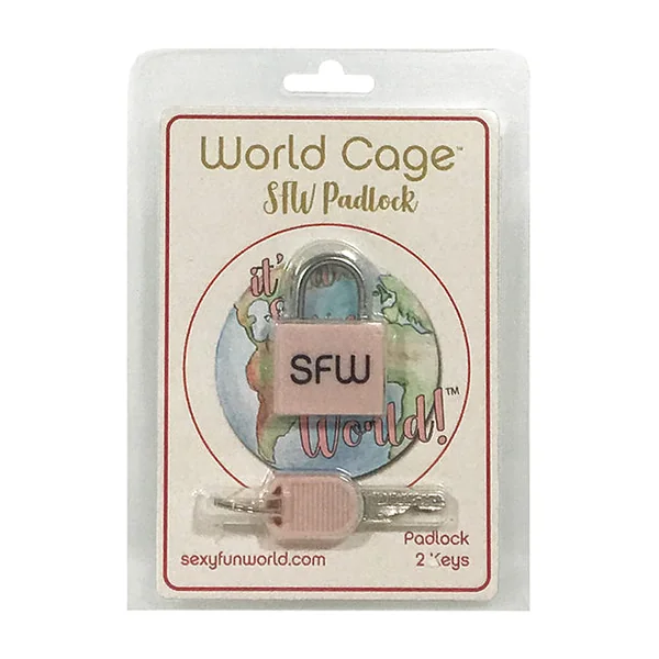 World Cage Sfw Padlock W-2 Keys