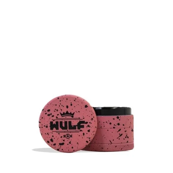 Wulf 4pc 65mm Spatter Grinder Pink/Black Splatter