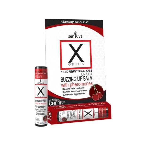 X ON THE LIPS BUZZING LIP BALM ELECTRIC CHERRY