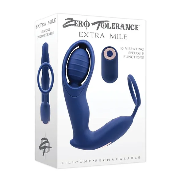 Zero Tolerance Extra Mile C Ring Vibrator – Blue