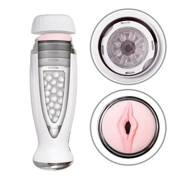 Zero Tolerance Thrusting Rechargeable Stroker Vibrating Masturbator