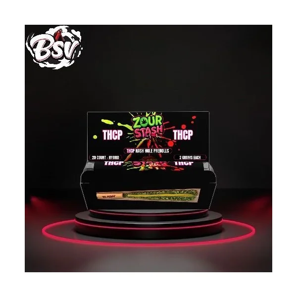 Zour Stash THCP Hash Hole Pre-Rolls 20ct Bubblegum
